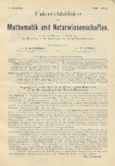 Unterrichtsblätter für Mathematik und Naturwissenschaften, Jg. 1, No. 2