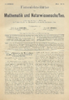 Unterrichtsblätter für Mathematik und Naturwissenschaften, Jg. 1, No. 3