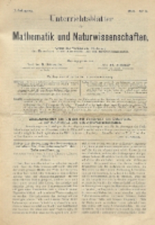 Unterrichtsblätter für Mathematik und Naturwissenschaften, Jg. 1, No. 5
