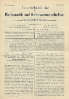 Unterrichtsblätter für Mathematik und Naturwissenschaften, Jg. 3, No. 5