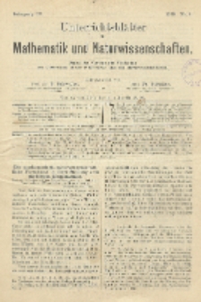 Unterrichtsblätter für Mathematik und Naturwissenschaften, Jg. 4, No. 4