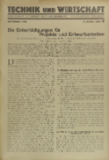 Technik und Wirtschaft : Monatsschrift des Vereines Deutscher Ingenieure, Jg. 22, H. 9