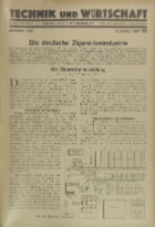 Technik und Wirtschaft : Monatsschrift des Vereines Deutscher Ingenieure, Jg. 22, H. 10