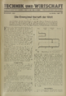 Technik und Wirtschaft : Monatsschrift des Vereines Deutscher Ingenieure, Jg. 22, H. 11