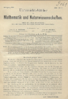 Unterrichtsblätter für Mathematik und Naturwissenschaften, Jg. 7, No. 1