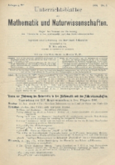 Unterrichtsblätter für Mathematik und Naturwissenschaften, Jg. 11, No. 2