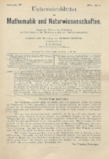 Unterrichtsblätter für Mathematik und Naturwissenschaften, Jg. 11, No. 4