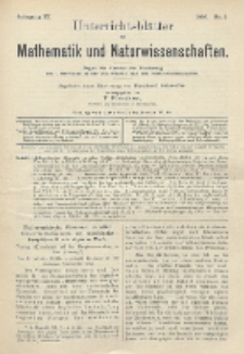 Unterrichtsblätter für Mathematik und Naturwissenschaften, Jg. 11, No. 5