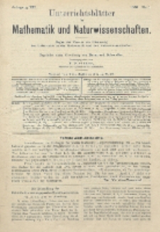 Unterrichtsblätter für Mathematik und Naturwissenschaften, Jg. 12, No. 1