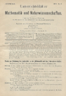 Unterrichtsblätter für Mathematik und Naturwissenschaften, Jg. 13, No. 2