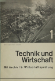 Technik und Wirtschaft : Monatsschrift des Vereines Deutscher Ingenieure, Jg. 25, H. 1