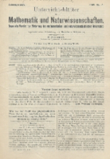 Unterrichtsblätter für Mathematik und Naturwissenschaften, Jg. 14, No. 6