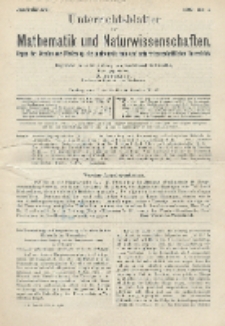 Unterrichtsblätter für Mathematik und Naturwissenschaften, Jg. 15, No. 1
