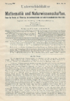 Unterrichtsblätter für Mathematik und Naturwissenschaften, Jg. 15, No. 6