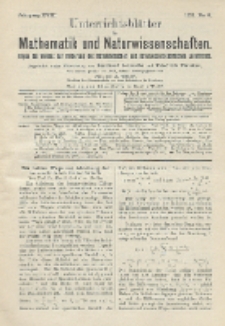Unterrichtsblätter für Mathematik und Naturwissenschaften, Jg. 18, No. 8