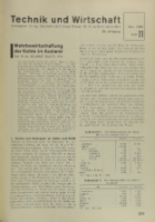 Technik und Wirtschaft : Monatsschrift des Vereines Deutscher Ingenieure, Jg. 28, H. 11
