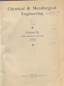 Chemical & Metallurgical Engineering, Vol. 40, No. 5