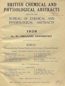 British Chemical and Physiological Abstracts. A. Pure Chemistry and Physiology. II. Organic Chemistry, Index of authors' names