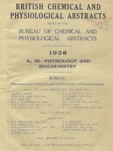 British Chemical and Physiological Abstracts. A. Pure Chemistry and Physiology. III. Physiology and Biochemistry, Foreword