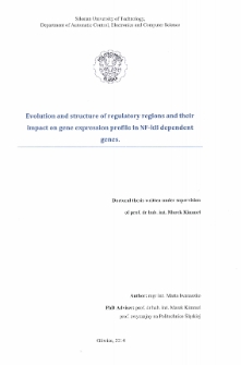 Recenzja rozprawy doktorskiej mgr inż. Marty Iwanaszko pt. Evolution and structure of regulatory regions and their impact on gene expression profile in NF-kB dependent genes