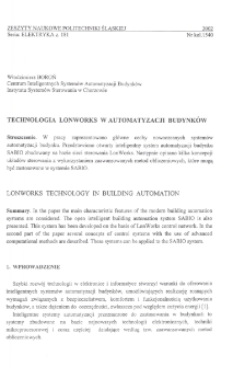 Technologia LonWorks w automatyzacji budynków