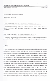 Laboratoryjne analizatory węgla WILPO L 131/L132/L142