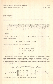 Rozwiązanie równania Blocha-Torreya metodą tramsformacji Hankela
