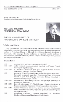 100-lecie urodzin profesora Jana Kuhla