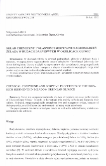 Skład chemiczny i własności sorpcyjne nagromadzeń żelaza w rudach darniowych w okolicach Gliwic
