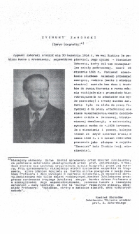 Zygmunt Zahorski (zarys biografii)