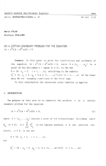 On a certain boundary problem for the equation (Δ + a2) (Δ + b2 ) u(X) = 0