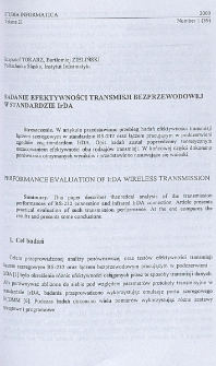 Badanie efektywności transmisji bezprzewodowej w standardzie IrDA