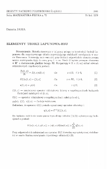 Elementy teorii Lapunowa-Hsu