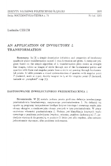 An application of involutory L transformation