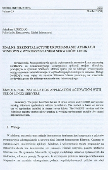 Zdalne, bezinstalacyne uruchamianie aplikacji Windows z wykorzystaniem serwerów Linux
