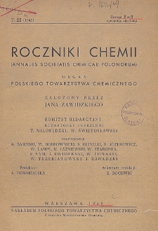 Roczniki Chemji : organ Polskiego Towarzystwa Chemicznego, T. 23, Z. 2-3