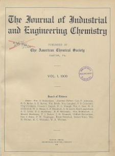 The Journal of Industrial and Engineering Chemistry, Vol. 1, No. 1