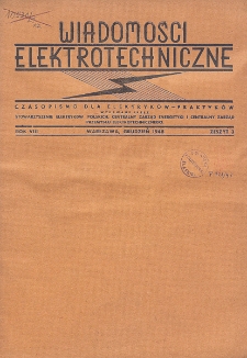 Wiadomości Elektrotechniczne, R. 8, Zeszyt 3