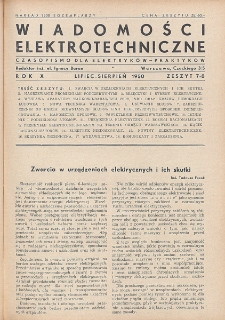 Wiadomości Elektrotechniczne, R. 10, Zeszyt 7-8