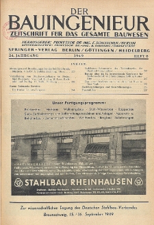 Der Bauingenieur : Zeitschrift für das gesamte Bauwesen, Jg. 24, Heft 8