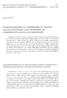 Paleodosimetrical properties of sodium alkali feldspars and problems of luminescent dating of sediments