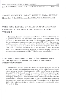 Tree ring record of radiocarbon emission from nuclear fuel reprocessing plant Tomsk-7
