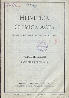 Helvetica Chimica Acta, Vol. 33, Fasc. 2