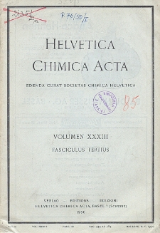 Helvetica Chimica Acta, Vol. 33, Fasc. 3