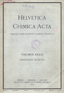 Helvetica Chimica Acta, Vol. 33, Fasc. 4