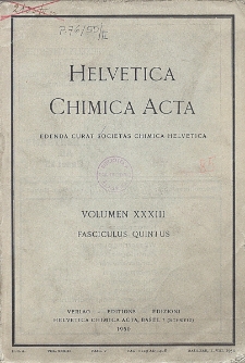 Helvetica Chimica Acta, Vol. 33, Fasc. 5