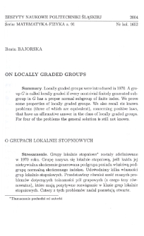 On locally graded groups