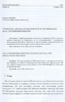Tworzenie aplikacji sieciowych w technologii Java 2 Enterprise Edition