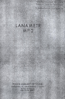 Lanametr model MP 2