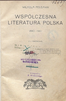 Współczesna literatura polska : 1880-1901 z 17 portretami